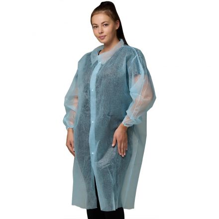 Халат н/с процед, рук.рез, 4кн, XXL(56-58), пл 20,  гол, Комус  10шт/уп
