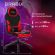 Кресло компьютерное BRABIX "Alpha GM-018", ткань/экокожа, черное/красное, 532637, GM-018_532637