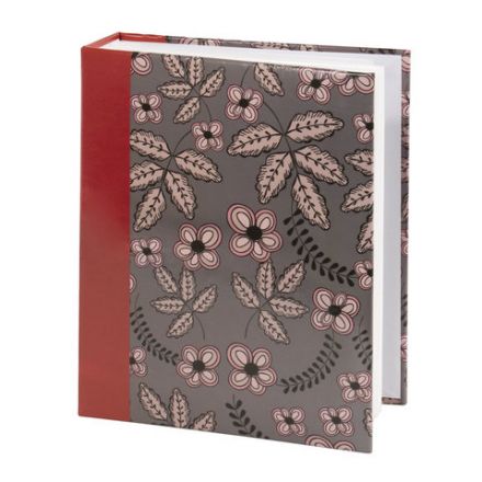 Фотоальбом BRAUBERG на 200 фото 10х15 см, твердая обложка, "Флора", серый с красным, 391121 Фотоальбом BRAUBERG на 200 фото 10х15 см, твердая обложка, "Флора", серый с красным, 391121