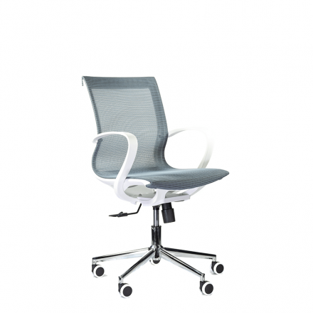 Кресло М-805 Йота/Yota white PL TC-12 (голубой) Кресло М-805 Йота/Yota white PL TC-12 (голубой)