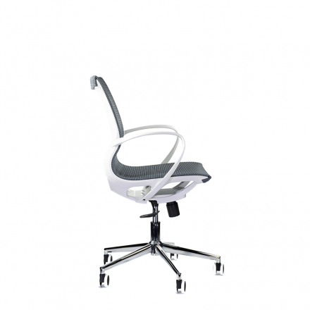 Кресло М-805 Йота/Yota white PL TC-12 (голубой) Кресло М-805 Йота/Yota white PL TC-12 (голубой)