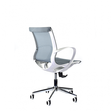 Кресло М-805 Йота/Yota white PL TC-12 (голубой) Кресло М-805 Йота/Yota white PL TC-12 (голубой)