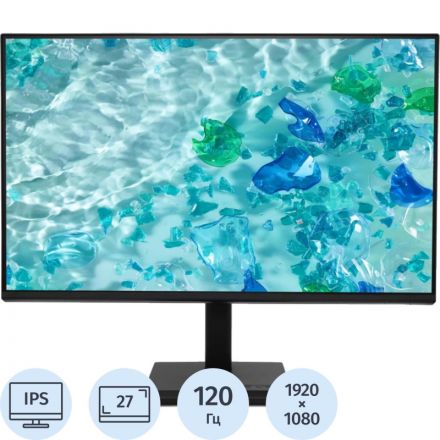 Монитор Acer Vero (UM.HV7CD.G01)27/FHD/IPS/120Hz/250cd/1ms/HDMI/VGA Монитор Acer Vero (UM.HV7CD.G01)27/FHD/IPS/120Hz/250cd/1ms/HDMI/VGA