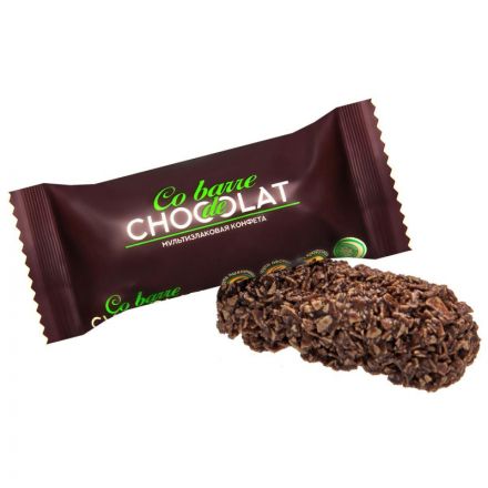 Конфеты шоколадные Co barre de Chocolat ассор.мультиз.с бел,тем.кон.гл,900г