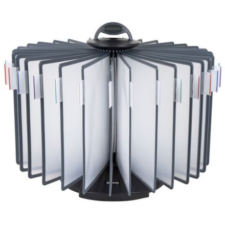 Демосистема настольная на 30 панелей, с 30 серыми панелями А4, вращающаяся, BRAUBERG, 231237 Демосистема настольная на 30 панелей, с 30 серыми панелями А4, вращающаяся, BRAUBERG, 231237