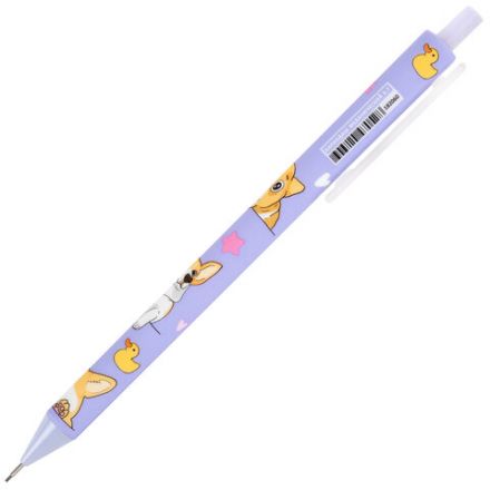 Карандаш механический 0,7 мм с принтом FUNSTER (ФАНСТЕР) "CORGI", корпус soft-touch ассорти, 182060 Карандаш механический 0,7 мм с принтом FUNSTER (ФАНСТЕР) "CORGI", корпус soft-touch ассорти, 182060