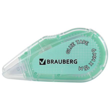 Клей-лента BRAUBERG MAXI, 6 мм х 15 м, корпус зеленый, блистер, 273029 Клей-лента BRAUBERG MAXI, 6 мм х 15 м, корпус зеленый, блистер, 273029