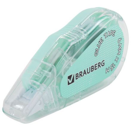 Клей-лента BRAUBERG MAXI, 6 мм х 15 м, корпус зеленый, блистер, 273029 Клей-лента BRAUBERG MAXI, 6 мм х 15 м, корпус зеленый, блистер, 273029