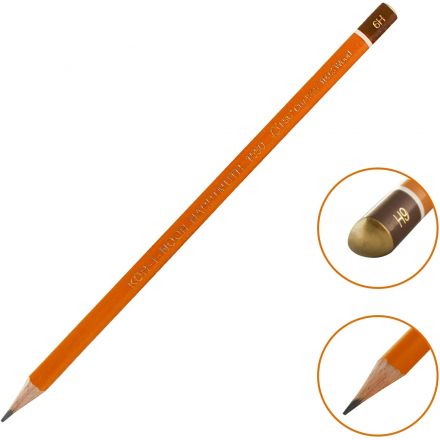 Набор карандашей чернографитных 1582, 6B-6H, 12шт, металл.коробка