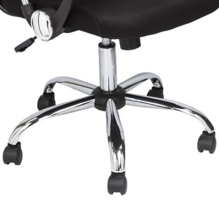 Кресло BRABIX "Flash MG-302", с подлокотниками, хром, черное, 530867 Кресло BRABIX "Flash MG-302", с подлокотниками, хром, черное, 530867