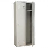 Шкаф для одежды металлический Практик LS-21-80 (2 отделения, 813x500x1830 мм)