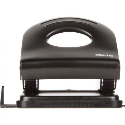 Дырокол металлический Attache Economy до 30 листов, с линейкой, цвет черный Дырокол металлический Attache Economy до 30 листов, с линейкой, цвет черный