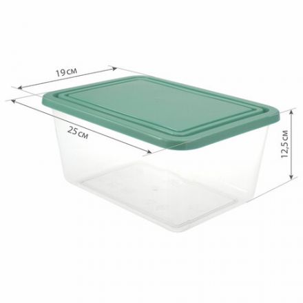 Контейнер 4 л, с крышкой, герметичный, универсальный, хранение и СВЧ, 12,5х19х25 см, IDEA, М 1455 Контейнер 4 л, с крышкой, герметичный, универсальный, хранение и СВЧ, 12,5х19х25 см, IDEA, М 1455