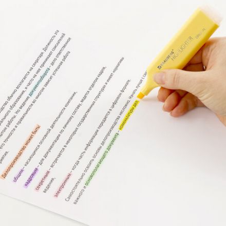 Набор текстовыделителей 24 ЦВЕТА на подставке, BRAUBERG "ORIGINAL", 15 пастельных цветов + 9 неоновых цветов, линия 1-5 мм, 152508