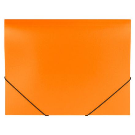 Папка на резинках BRAUBERG "Office", оранжевая, до 300 листов, 500 мкм, 228084