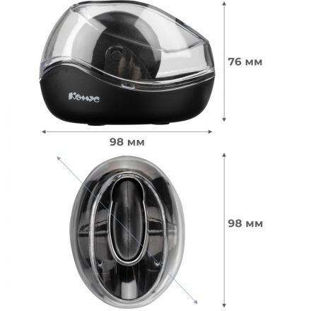 Скрепочница магнитная Комус 200107 с вращающимся колесиком Скрепочница магнитная Комус 200107 с вращающимся колесиком