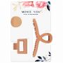 Крабы для волос НАБОР 3 шт., 4 см / 5 см / 11 см, soft touch, коричневый, MONTE VITA (МОНТЕ ВИТА), 457031 Крабы для волос НАБОР 3 шт., 4 см / 5 см / 11 см, soft touch, коричневый, MONTE VITA (МОНТЕ ВИТА), 457031