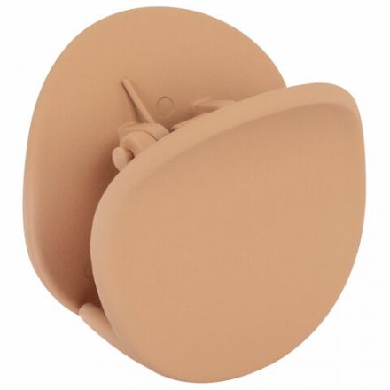 Крабы для волос НАБОР 3 шт., 4 см / 5 см / 11 см, soft touch, коричневый, MONTE VITA (МОНТЕ ВИТА), 457031