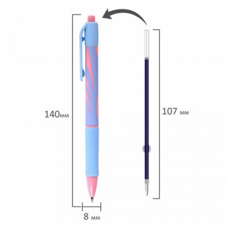 Ручка шариковая автоматическая BRAUBERG ULTRA-RT PASTEL, СИНЯЯ, 0,7 мм, линия 0,35 мм, 143933 Ручка шариковая автоматическая BRAUBERG ULTRA-RT PASTEL, СИНЯЯ, 0,7 мм, линия 0,35 мм, 143933