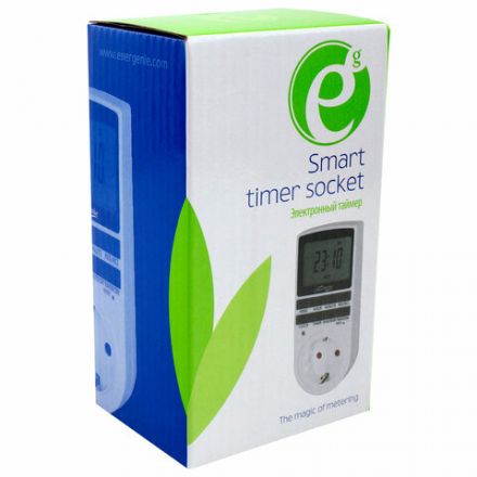 Таймер электрический ENERGENIE LCD-дисплей 2,3" белый, EG-SST-01 Таймер электрический ENERGENIE LCD-дисплей 2,3" белый, EG-SST-01