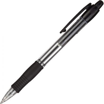 Ручка шариковая автоматическая Pilot BPGP-10R-F черная (толщина линии 0.32 мм)