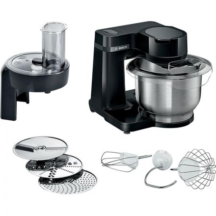 Кухонный комбайн Bosch MUMS2EB01, 700 Вт, 4 скорости,черный Кухонный комбайн Bosch MUMS2EB01, 700 Вт, 4 скорости,черный