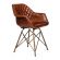 Кресло Secret de Maison Имес Булл/Eames Bull (мод. M-17668) металл/кожа буйвола, 61х49х80см, античная медь/коричневый