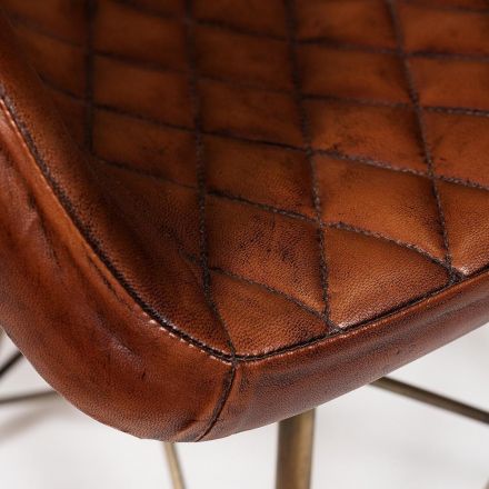 Кресло Secret de Maison Имес Булл/Eames Bull (мод. M-17668) металл/кожа буйвола, 61х49х80см, античная медь/коричневый