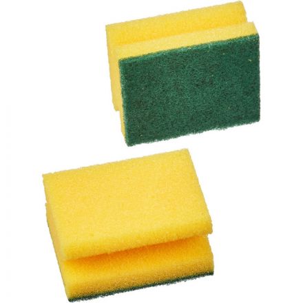 Губки для мытья посуды Luscan поролоновые 90х70х38 мм 2 штуки в упаковке Губки для мытья посуды Luscan поролоновые 90х70х38 мм 2 штуки в упаковке