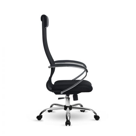 Офисное кресло Метта S-BK 8 ткань\сетка черный Офисное кресло Метта S-BK 8 ткань\сетка черный