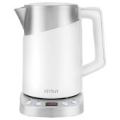 Чайник KITFORT КТ-660-1, 1,7 л, 2200 Вт, закрытый нагревательный элемент, ТЕРМОРЕГУЛЯТОР, двойные стенки, белый Чайник KITFORT КТ-660-1, 1,7 л, 2200 Вт, закрытый нагревательный элемент, ТЕРМОРЕГУЛЯТОР, двойные стенки, белый