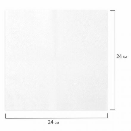 Салфетки бумажные 250 штук, 24х24 см, LAIMA, белые, 100% целлюлоза, 128728 Салфетки бумажные 250 штук, 24х24 см, LAIMA, белые, 100% целлюлоза, 128728