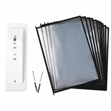 Демосистема настенная на 10 панелей, с 10 черными панелями А4, STAFF "Profit", 238146 Демосистема настенная на 10 панелей, с 10 черными панелями А4, STAFF "Profit", 238146