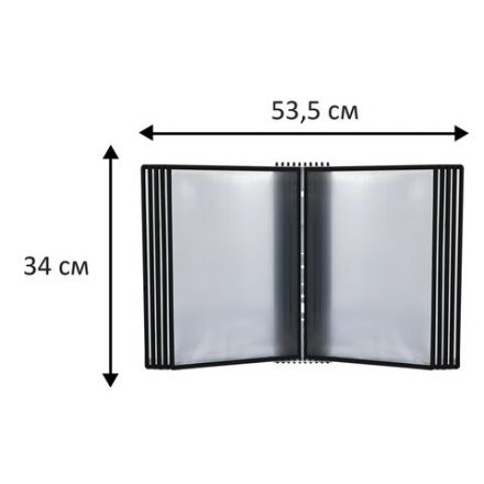 Демосистема настенная на 10 панелей, с 10 черными панелями А4, STAFF "Profit", 238146 Демосистема настенная на 10 панелей, с 10 черными панелями А4, STAFF "Profit", 238146