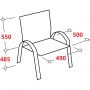 Конференц-кресло BN_TQ_Echair-811 VPU кожзам черный, хром Конференц-кресло BN_TQ_Echair-811 VPU кожзам черный, хром