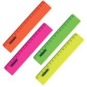 Линейка пластиковая 15 см, ПИФАГОР, неоновая, ассорти, с волнистым краем, 210614 Линейка пластиковая 15 см, ПИФАГОР, неоновая, ассорти, с волнистым краем, 210614