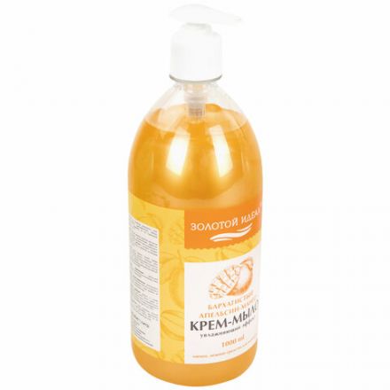 Мыло-крем жидкое 1 л ЗОЛОТОЙ ИДЕАЛ "Бархатистый апельсин-манго", дозатор, 608287 Мыло-крем жидкое 1 л ЗОЛОТОЙ ИДЕАЛ "Бархатистый апельсин-манго", дозатор, 608287