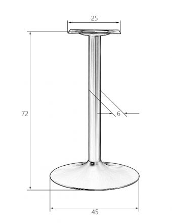 Подстолье обеденное DOBRIN ALAN BLACK Подстолье обеденное DOBRIN ALAN BLACK