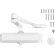 Доводчик дверной АЛЛЮР COMFORT ДД 168/3-5 A-W (до 120 кг) белый, морозост