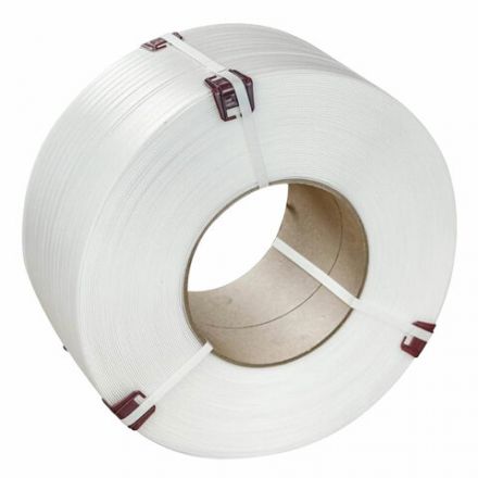 Стреппинг лента полипропиленовая, белая, 15 мм х 0,8 мм, длина 2000 метров, 609091 Стреппинг лента полипропиленовая, белая, 15 мм х 0,8 мм, длина 2000 метров, 609091