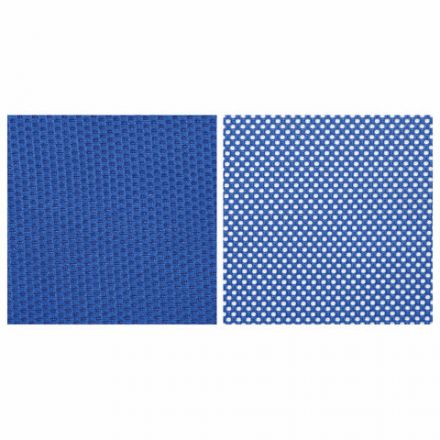 Кресло офисное МЕТТА "SU-B-8" хром, ткань-сетка, сиденье мягкое, синее