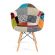 Кресло Tetchair CINDY SOFT (EAMES) (mod. 101), дерево береза/металл/мягкое сиденье/ткань, 65 х 62 х 80 см, мультицвет
