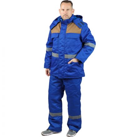 Куртка рабочая зимняя васил/беж. (р.48-50)р.170-176 Куртка рабочая зимняя васил/беж. (р.48-50)р.170-176