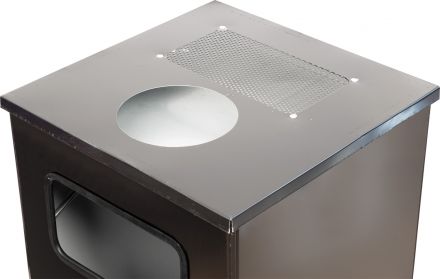 Урна 80 литров Квадро-11 черный