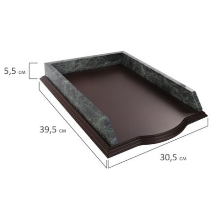 Набор настольный GALANT из мрамора, 7 предметов, зеленый мрамор/отделка красное дерево, 231485 Набор настольный GALANT из мрамора, 7 предметов, зеленый мрамор/отделка красное дерево, 231485