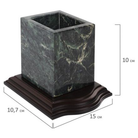 Набор настольный GALANT из мрамора, 7 предметов, зеленый мрамор/отделка красное дерево, 231485 Набор настольный GALANT из мрамора, 7 предметов, зеленый мрамор/отделка красное дерево, 231485