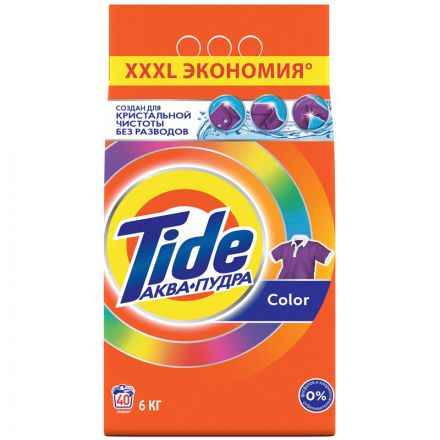 Порошок для машинной стирки Tide "Color", 6кг