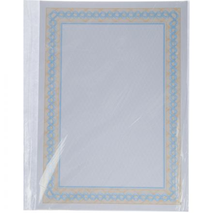 Сертификат-бумага А4 Attache 50 шт/уп  сине-оранжевая рамка ID3