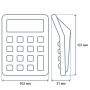 Калькулятор настольный Attache CBM1201-BK 12-разрядный черный 137x102x31 мм