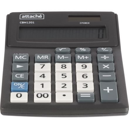 Калькулятор настольный Attache CBM1201-BK 12-разрядный черный 137x102x31 мм Калькулятор настольный Attache CBM1201-BK 12-разрядный черный 137x102x31 мм